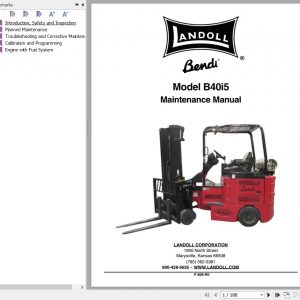 Bendi Forklift B40I5 Electrical Hydraulic Schematics Operators Parts Maintenance Manual 1 1