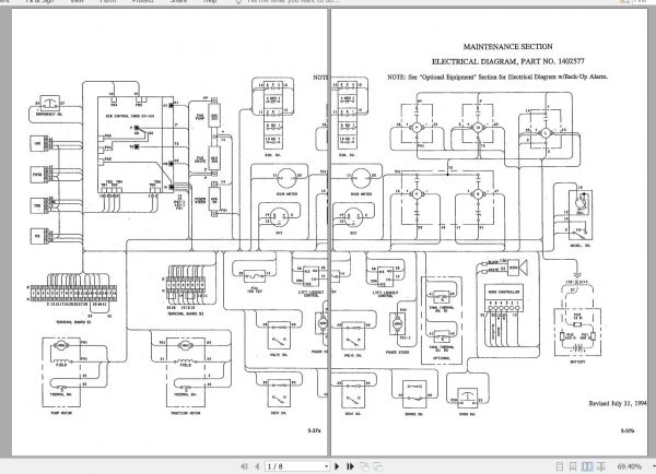Bendi Forklift SERIES IV Electrical Diagram Service Operators Parts Maintenance Manual 3