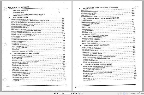 Bendi Forklift Series II III Service Guide Maintence Procedures 679929 2