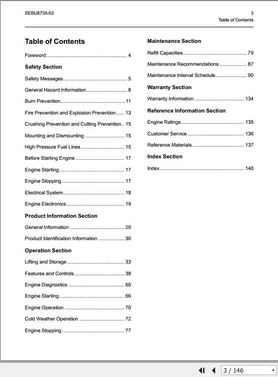 CAT Engine C4.4T4F Operation Maintenance Manual 2