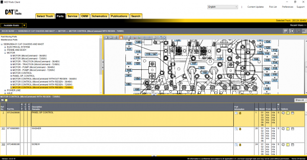 Caterpillar Lift Trucks MCFE EU 12.2021 EPC Spare Parts Catalogue 6