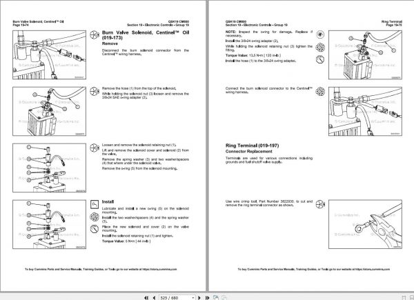 Cummin Engine QSK19 CM850 Troubleshooting and Repair Manual 2014 2