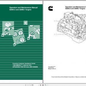 Cummins Engine QSB4.5 QSB6.7 4021531 Operation and Maintenance Manual 1
