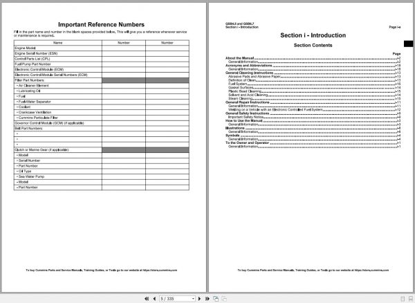 Cummins Engine QSB4.5 QSB6.7 4021531 Operation and Maintenance Manual 2