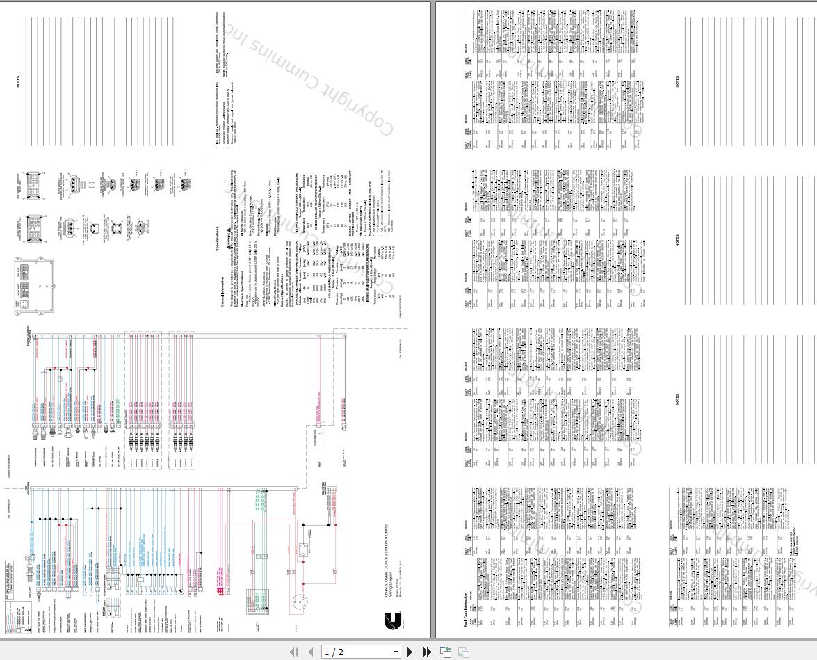 Cummins Engine QSB4.5 QSB6.7 QSC8.3 QSL9 CM850 4021524 Wiring Diagrams