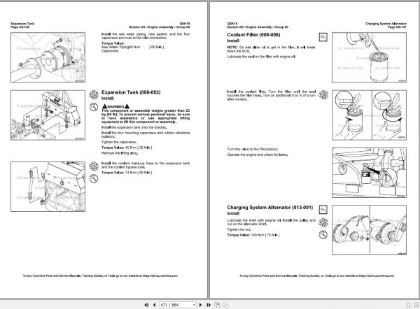 Cummins Engine QSK19 QSK19 CM850 CM2150 MCRS Volume 1 Service Manual 4021592 2015 2