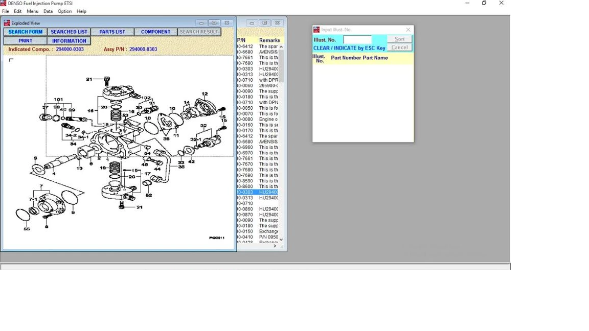 DENSO ETSI 06.2021 Fuel Injection Pump ETSI Spare Parts Catalog DVD