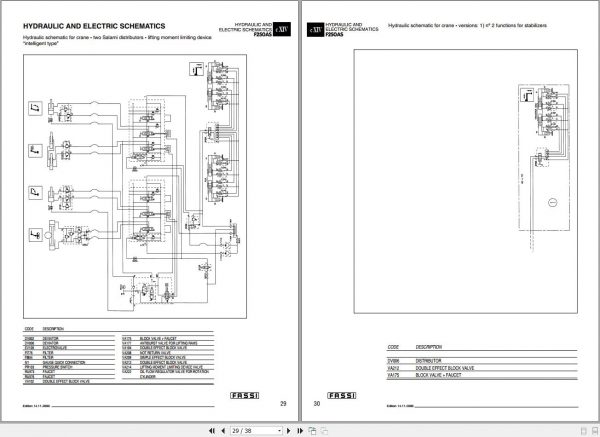 Fassi Cranes F250AS.22 Use and Maintenance Manual 2000 2