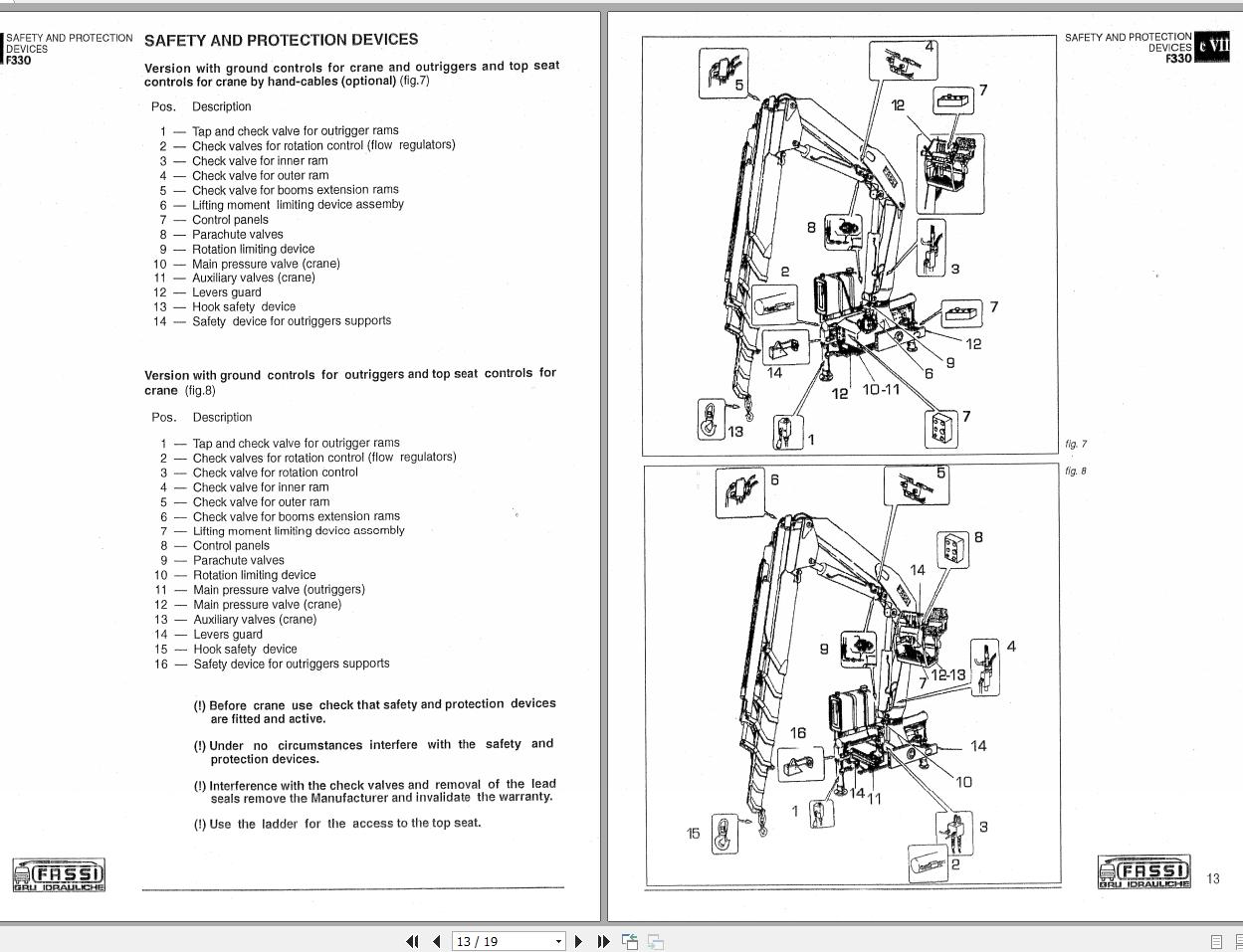 Fassi Cranes F330.23 Use and Maintenance Manual