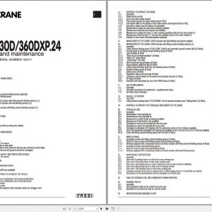 Fassi Cranes F330D F360DXP.24 6001 Use and Maintenance Manual 1
