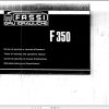 Fassi Cranes F350 Use and Maintenance Manual