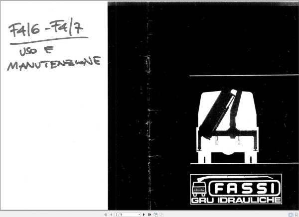 Fassi Cranes F4 6 F4 7 Use and Maintenance Manual 1