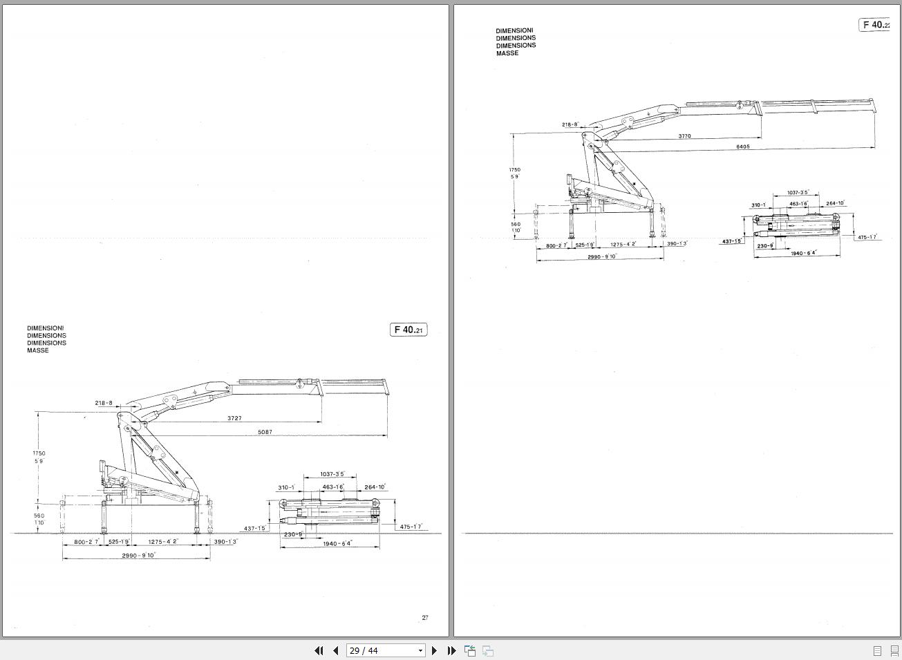 Fassi Cranes F40.21 Use and Maintenance Manual