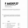 Fassi Cranes F660XP.27 Use and Maintenance Manual 1 1