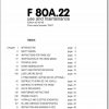 Fassi Cranes F80A.22 0001 Use and Maintenance Manual 1999 1