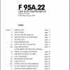 Fassi Cranes F95A.22 Use and Maintenance Manual 1999 1