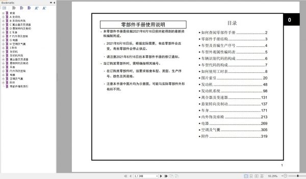 GAC Trumpchi GS4 Coupe Parts Manual 2021 ZH 1