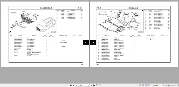 GAC Trumpchi GS5 A10 A New Generation 2020 Models Parts Manual 2021 ZH 2