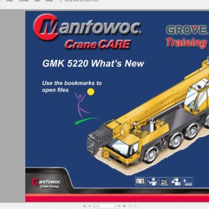 Grove Mobile Crane GMK 5220 Training Information Servive Manual 0