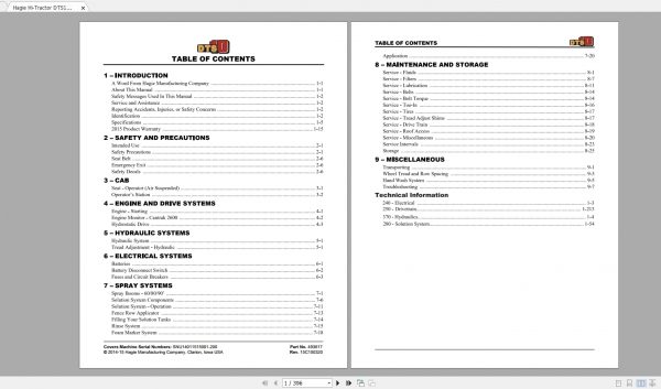 Hagie Hi Tractor 7.09GB Full Models Collections Manuals DVD 3