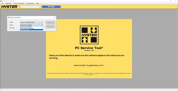 Hyster PC Service Tool v4.99 12.2021 Unlocked 2