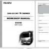 Isuzu 2009 2013MY N Series Engine 4HV1 Model Workshop Manual LG4HV WE 0981 1