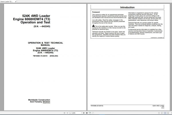 John Deere Agriculture 13.2 GB PDF Technical Manual Service Manual EN DVD 15