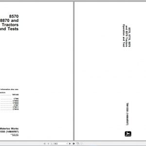 John Deere Agriculture 13.2 GB PDF Technical Manual Service Manual EN DVD 6