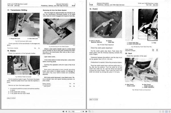 John Deere Backhoe Loader 310A 310B Technical Manual TM1158 3