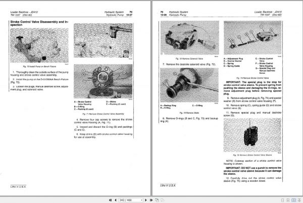 John Deere Backhoe Loader 410 Technical Manual TM1037 3