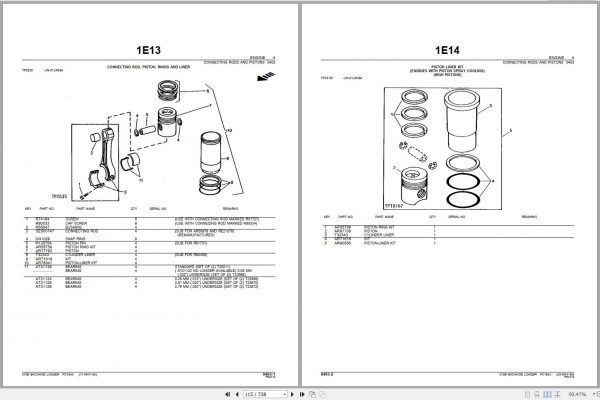 John Deere Backhoe Loader 410B Parts Catalog PC1843 2005 2