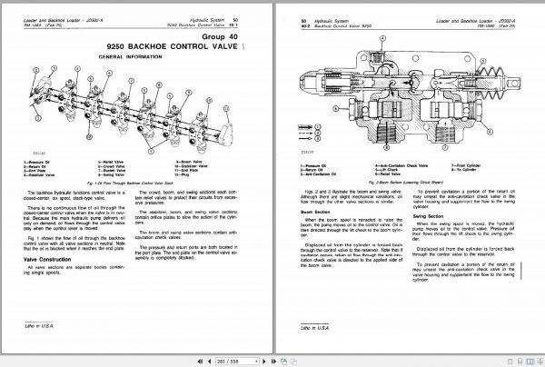 John Deere Backhoe Loader JD302 A Technical Manual TM1090 3