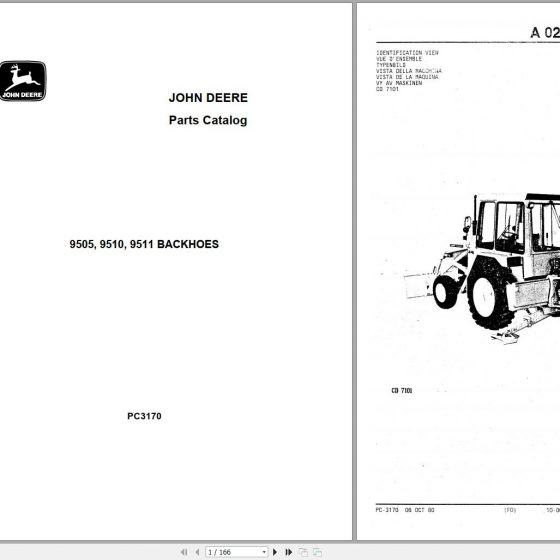 John Deere Backhoe Loaders 710J Parts Catalog PC10007 2007