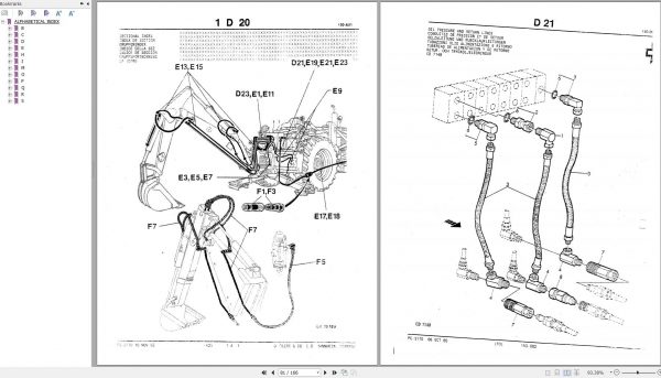 John Deere Backhoes 9505 9510 9511 Parts Catalog PC3170 2
