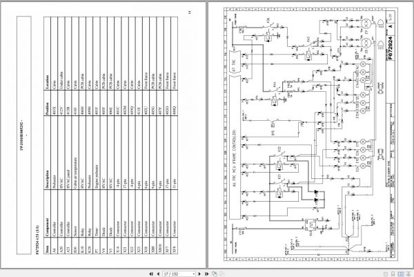 John Deere CTL Forwarder 1010E Fixed Cabin F684983 A0 Electric Schematic 2015 2