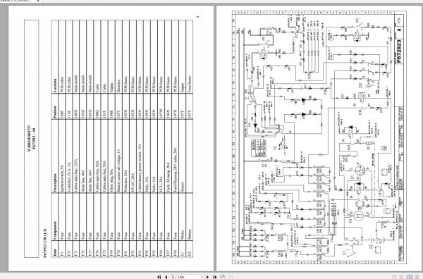 John Deere CTL Forwarder 810E F683760 A0 Electric Schematic 2015 2