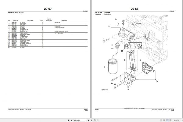John Deere Cane Loader 2254 Parts Catalog PC9617 2009 2