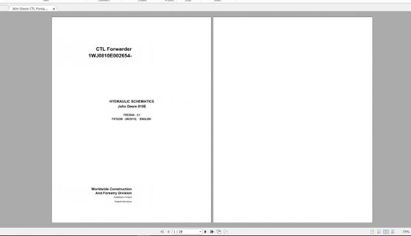 John Deere Construction 785MB Full Models Collection Hydraulic Electric Schematic EN DVD 2
