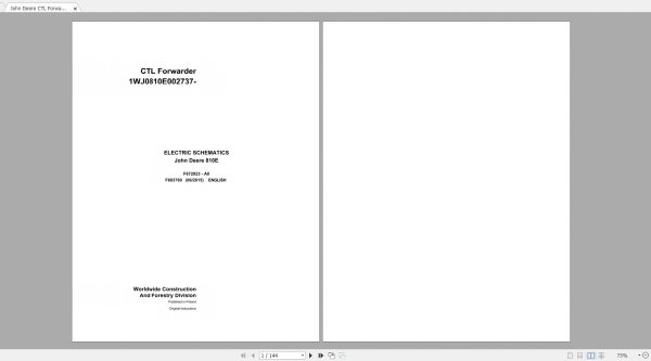 John Deere Construction 785MB Full Models Collection Hydraulic Electric Schematic EN DVD 3