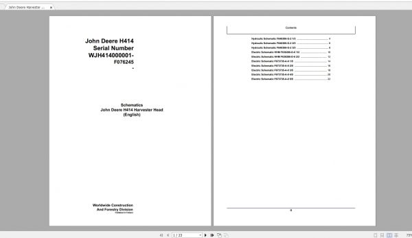 John Deere Construction 785MB Full Models Collection Hydraulic Electric Schematic EN DVD 4