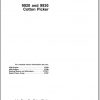 John Deere Cotton Picker 9920 9930 Technical Manual TM1283 1