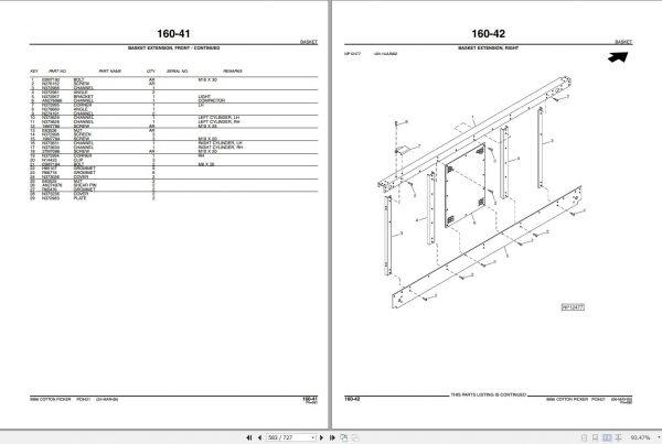 John Deere Cotton Picker 9996 Parts Catalog PC9421 06 2006 3
