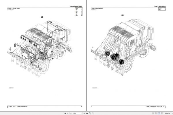 John Deere Cotton Picker CP690 Parts Catalog PC12380 2015 2