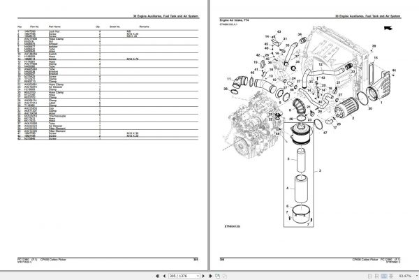 John Deere Cotton Picker CP690 Parts Catalog PC12380 2015 3