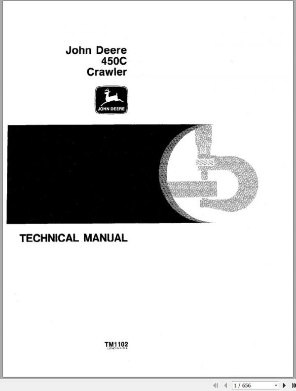 John Deere Crawler 450C Technical Manual TM1102 1