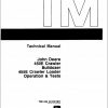John Deere Crawler Bulldozer 450E 455E Operatiom Test Technical Manual TM1330 1