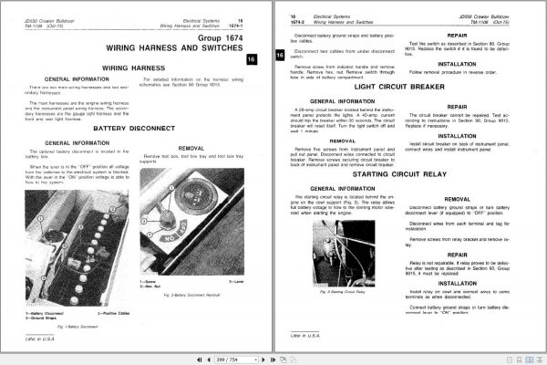 John Deere Crawler Bulldozer JD 550 Technical Manual TM1108 3