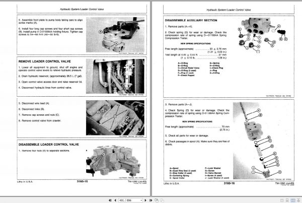 John Deere Crawler Bulldozer Loader 550A 555A Technical Manual TM1292 3