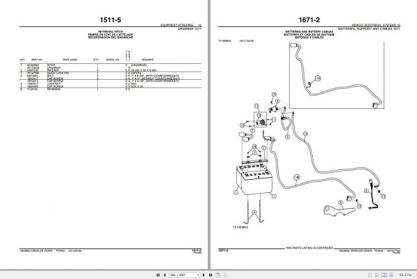 John Deere Crawler Dozer 750J 850J Parts Catalog PC9465 2007 3