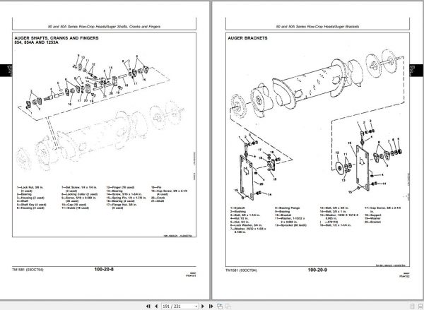 John Deere Cutting Platforms 200 900 40 90 50 50A Technical Manual TM1581 2